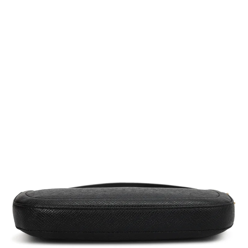 Da Milano Black Small Franzy Leather Baguette - Black for Women | Best Price UAE